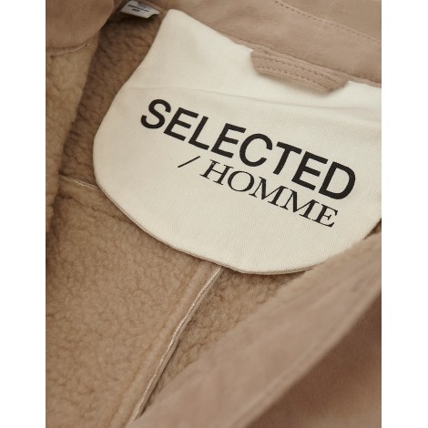 Giacca Bert Beige in Pelle