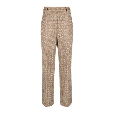 PANTALONI CON FIBBIA IN TINSEL DORATO