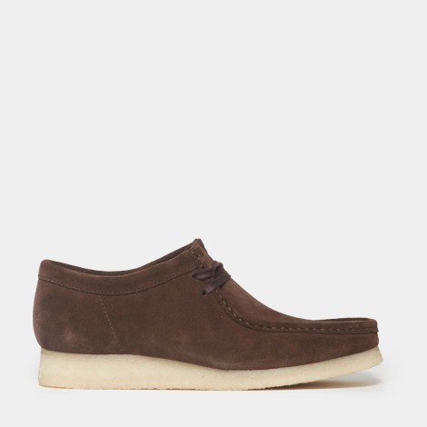 Stringata Wallabee testa di moro