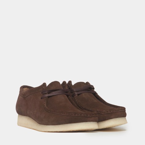 Stringata Wallabee testa di moro