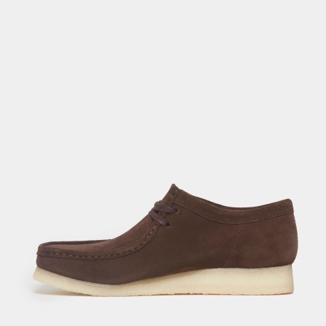 Stringata Wallabee testa di moro