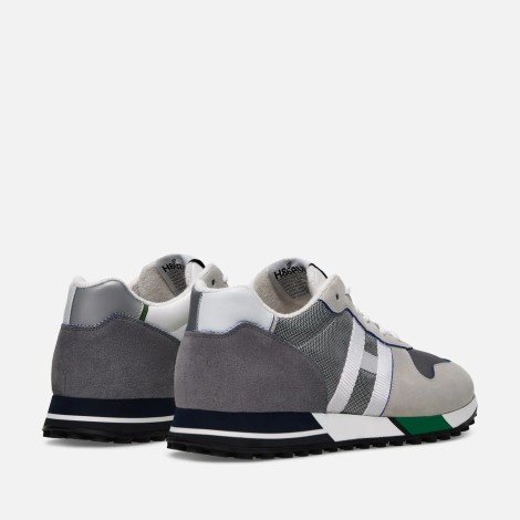 Sneakers H383 grigia e verde