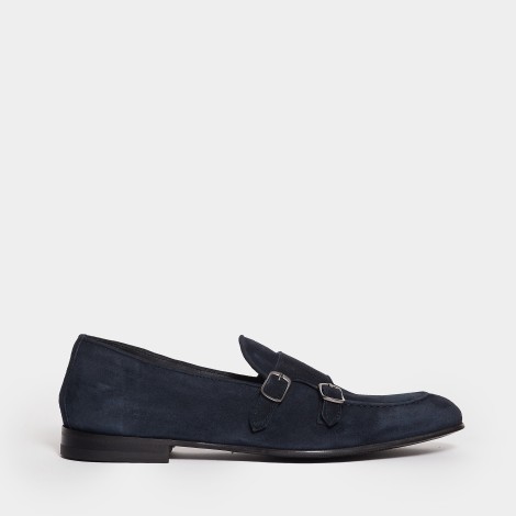 Mocassino Monk Strap blu