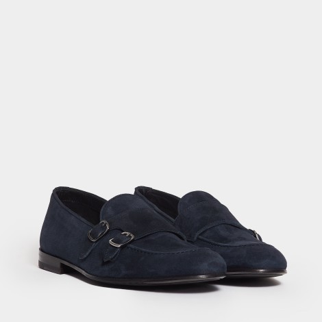 Mocassino Monk Strap blu