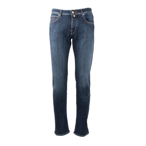 Jeans in cotone elasticizzato blu