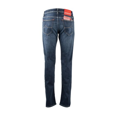 Jeans in cotone elasticizzato blu