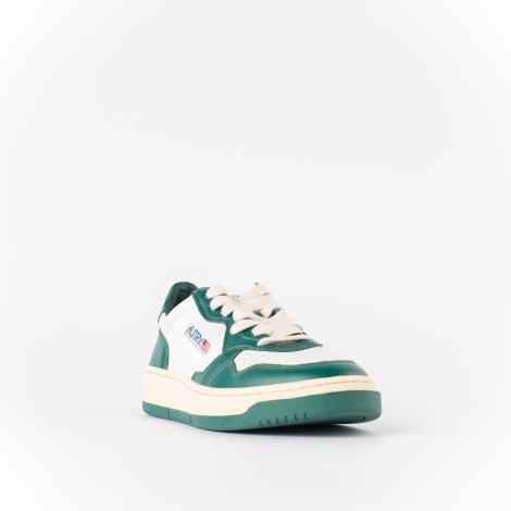 Sneakers in pelle verde