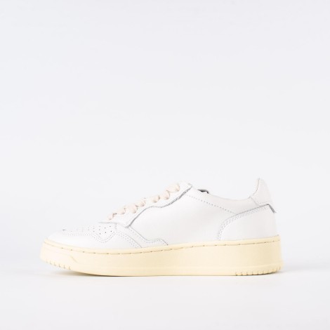 Sneakers in pelle total white