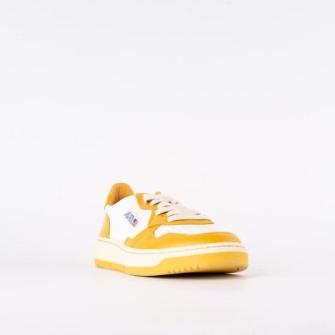 Sneakers in pelle bicolore