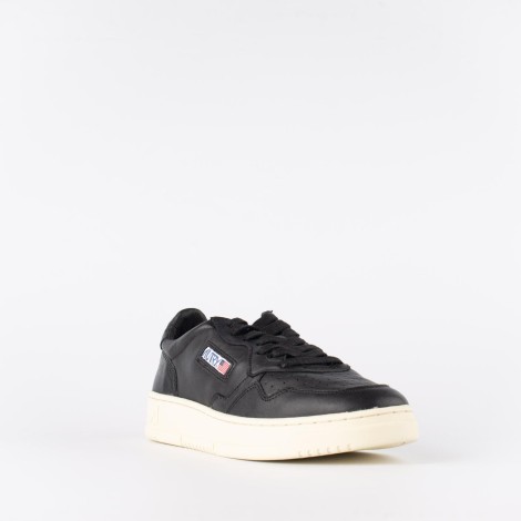 Sneakers in pelle nera