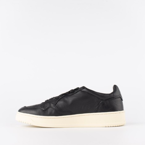 Sneakers in pelle nera