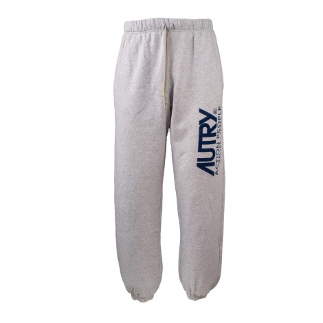 Pantalone in felpa grigio con logo