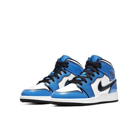 Jordan 1 Mid Signal Blue (GS)