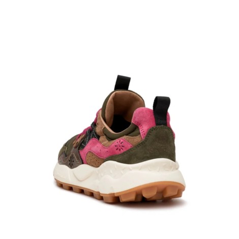 FLOWER MOUNTAIN SNEAKERS YAMANO 3 MILITARE, ROSA 2016780012F04