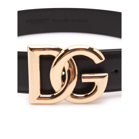 Dolce & Gabbana Crossed 'DG' Logo Belt 90