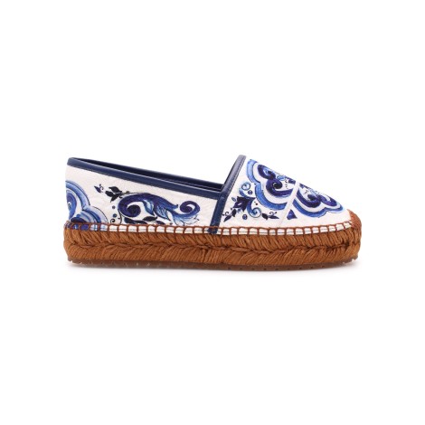 Dolce & Gabbana Majolica Print Espadrilles 41