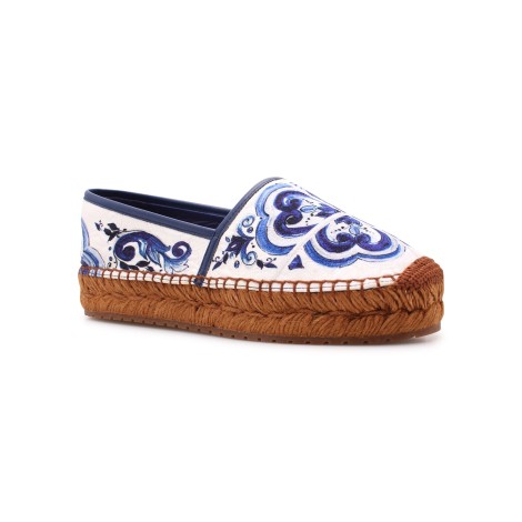 Dolce & Gabbana Majolica Print Espadrilles 41