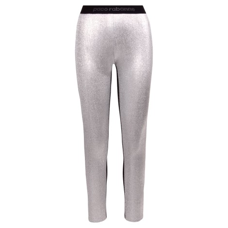 Paco Rabanne Metallic Effect Leggings L