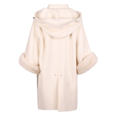 Ermanno Scervino Hooded Virgin Wool Parka 38