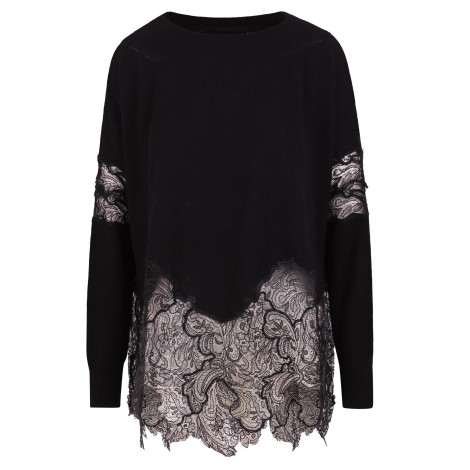 Ermanno Scervino Lace Insert Sweater L