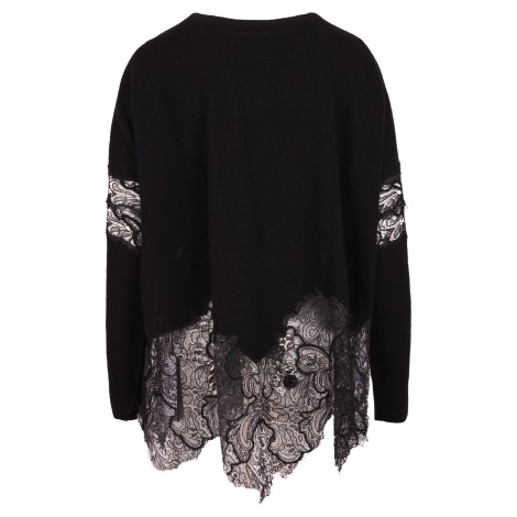 Ermanno Scervino Lace Insert Sweater L