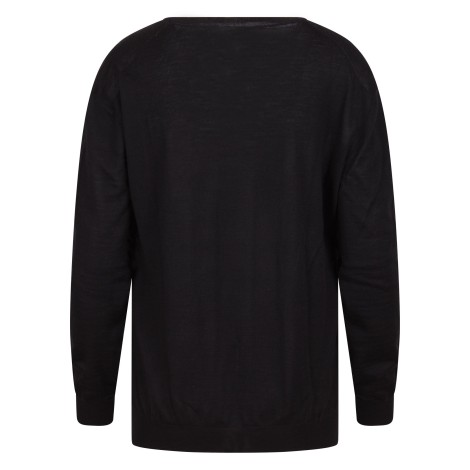 Prada Embroidered Logo V-Neck Sweater 48