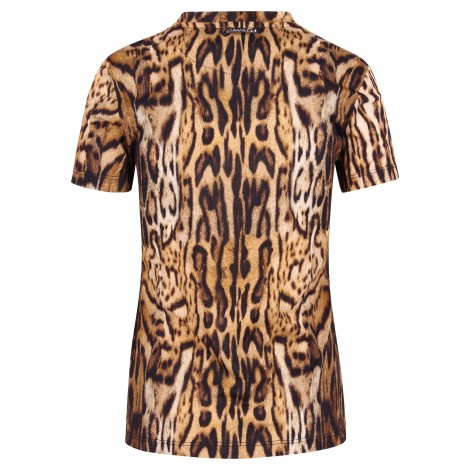 Roberto Cavalli Animalier Print Cotton T-Shirt L