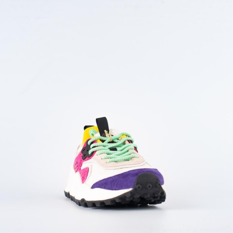 Sneakers in  pelle e cavallino multicolor