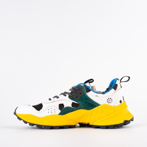 Sneakers in  pelle, cavallino e mucca multicolor