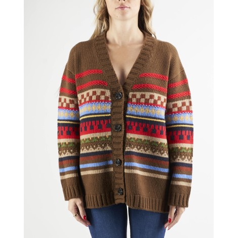 MAX MARA WEEKEND Cardigan in lana jacquard Max Mara Weekend