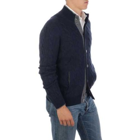 BARBA | Men's Cashmere Cable Knit Cardigan