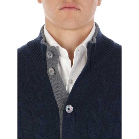 BARBA | Men's Cashmere Cable Knit Cardigan