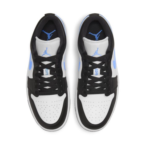 Jordan 1 Low Black University Blue White (W)