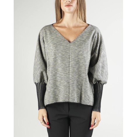 MANILA GRACE Blusa in misto cotone Manila Grace