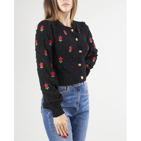 GLAMOROUS Cardigan con ricamo fiori Glamorous