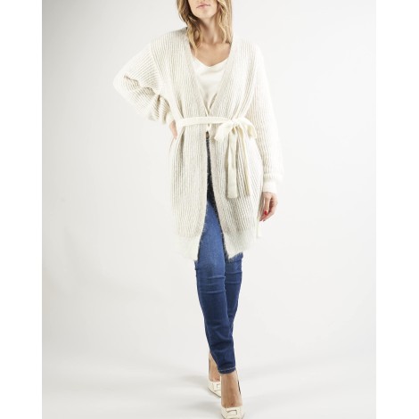 TWIN SET Maxi cardigan misto mohair con lurex Twinset