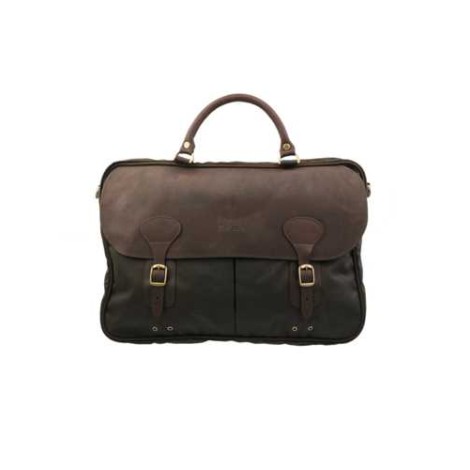 BARBOUR | Men's Wax Leather Briefcase