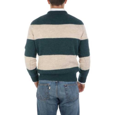 ALTEA | Men's Alpaca Striped Crewneck Sweater