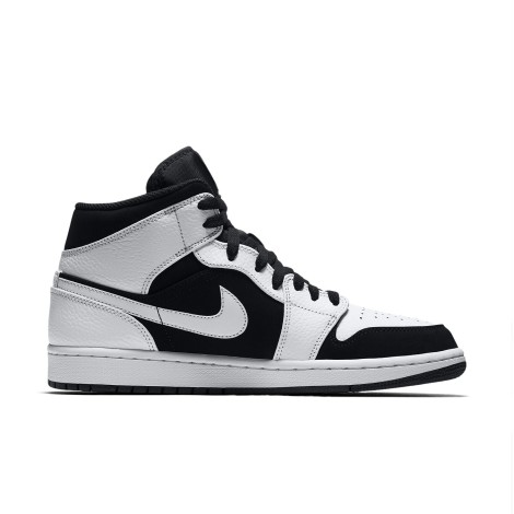 Jordan 1 Mid White Black