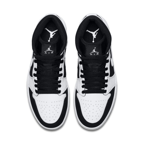 Jordan 1 Mid White Black