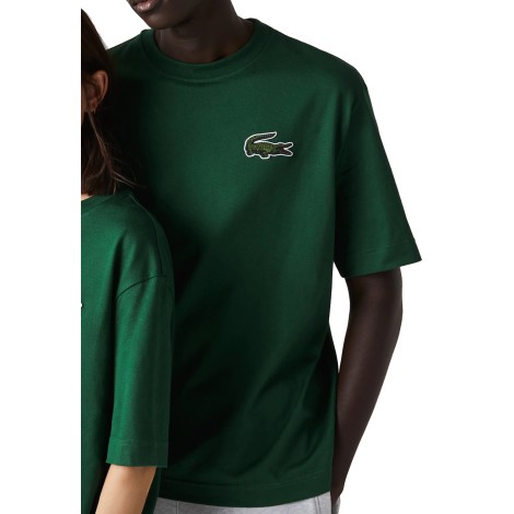 LACOSTE T-SHIRT UNISEX CON LOGO VERDE TH0062132