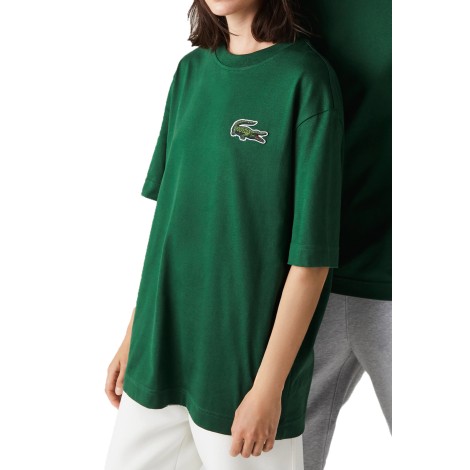 LACOSTE T-SHIRT UNISEX CON LOGO VERDE TH0062132