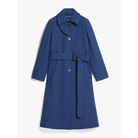 MAX MARA WEEKEND CAPPOTTO QUINCY IN LANA COTTA BLU 50160226600002