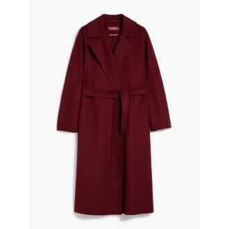 MAX MARA STUDIO CAPPOTTO CLES IN LANA, CACHEMIRE E SETA BORDEAUX 60160329600053