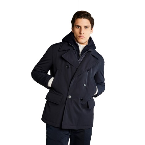 FAY PEACOAT DOUBLE FRONT BLU NAM07450450ULCU808