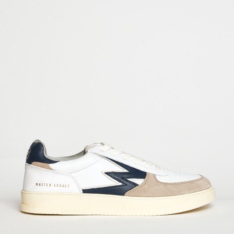 Sneakers MG221 in pelle bianca e blu