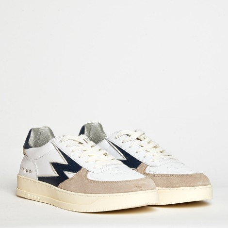 Sneakers MG221 in pelle bianca e blu