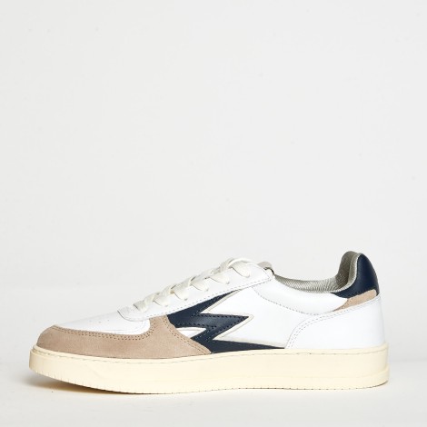 Sneakers MG221 in pelle bianca e blu