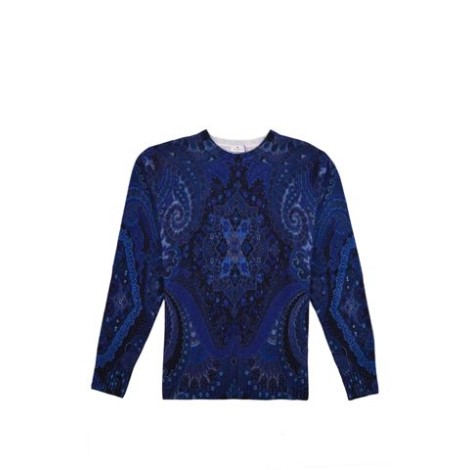 MAGLIA CON STAMPA PAISLEY