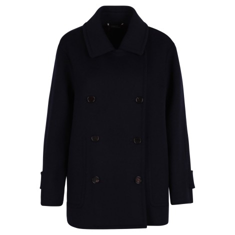 'S Max Mara 'Fly' Double-Breasted Virgin Wool Coat 44